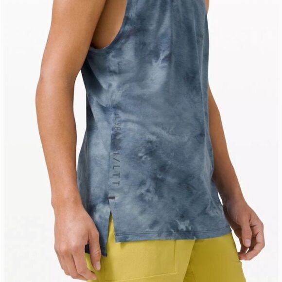 NWOT Lululemon Always Agile Tank
Diamond Dye Asphalt Grey Black Mens Sz L - Picture 2 of 9